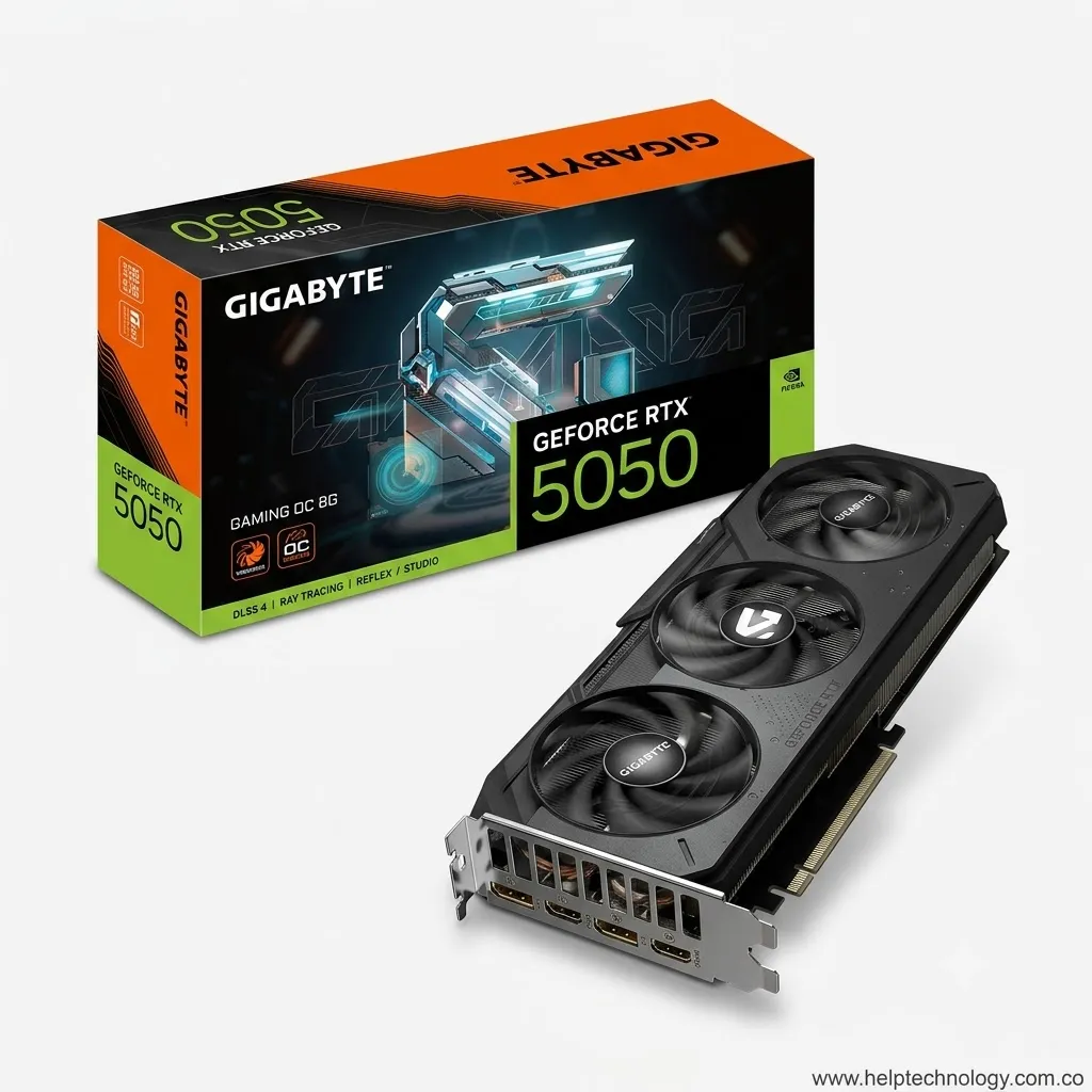 Tarjeta de Video PC 8GB GDDR6 GIGABYTE GeForce RTX 5050 Gaming OC 8G 01.webp