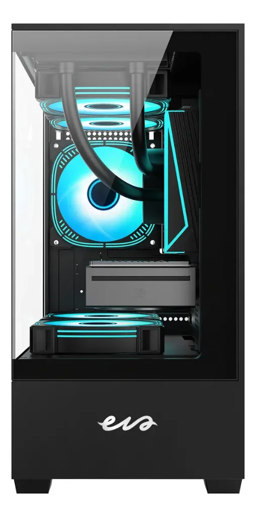 Chasis Gamer Micro ATX ARGB Eva Cosmic 11M Negro 3 Ventiladores 02.webp