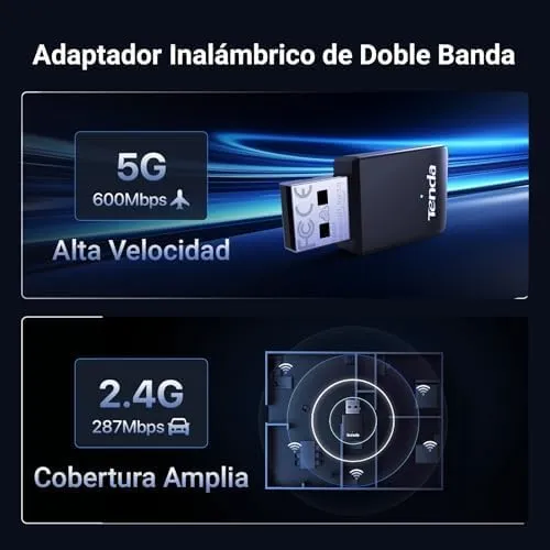 Adaptador WiFi USB Tenda U11 WiFi 6 AX900 Doble Banda 03.webp