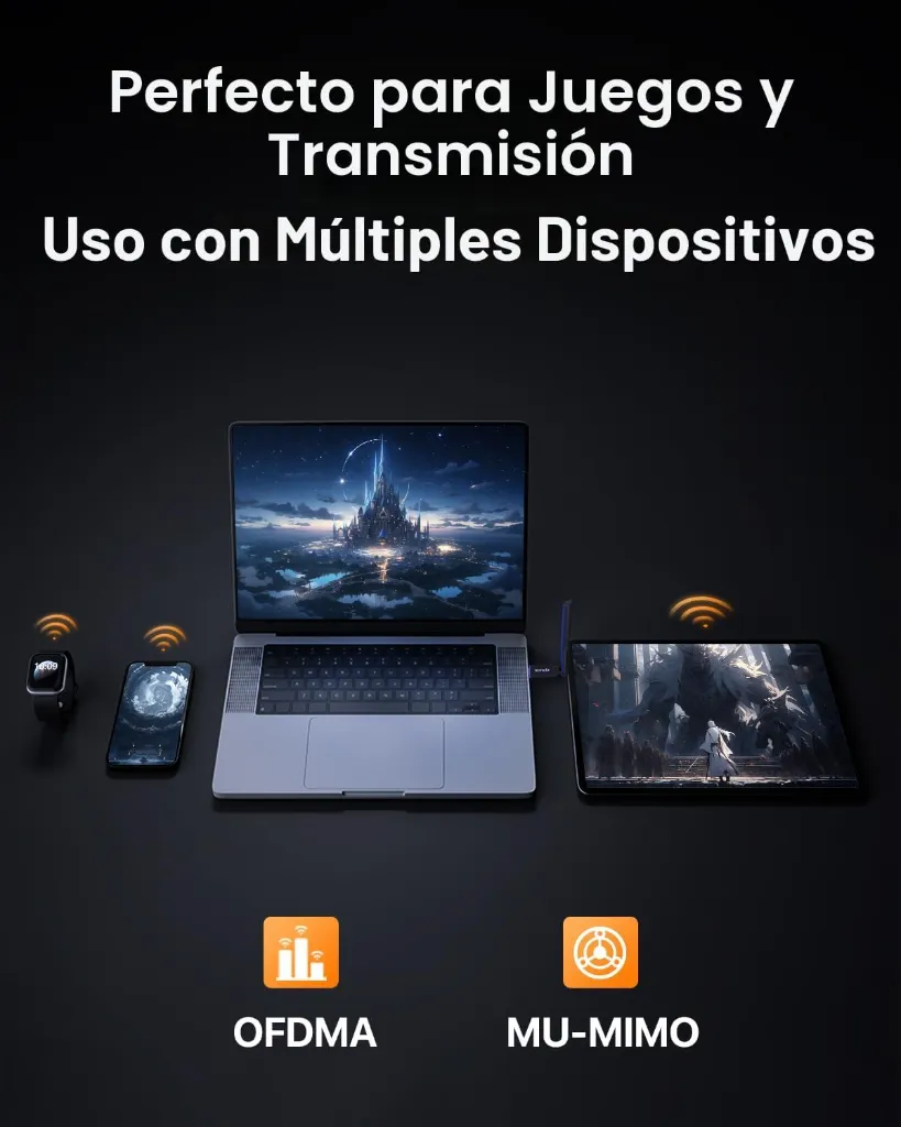 Adaptador WiFi USB Inalámbrico WiFi 6 Tenda U11Pro Antena 6dBi 06.webp