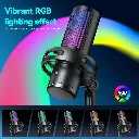 Micrófono Gamer Condensador USB RGB Profesional con Reducción de Ruido y Filtro Pop 02.webp