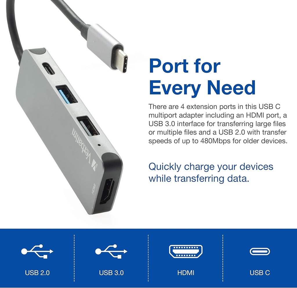 Adaptador 4 en 1 USB C Hub con 4K HDMI, 60W Power Delivery, USB 3.0, USB 2.0 para portátiles USB C 4.jpg