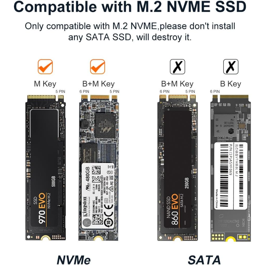caja para disco m.2 NVMe