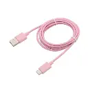 Cable USB A USB-C 2Mt Rosado.webp
