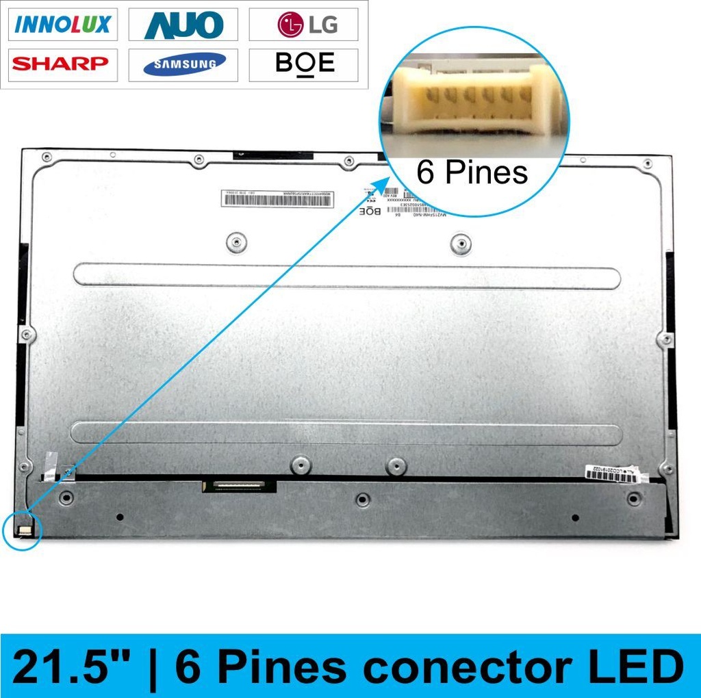 Pantalla para Todo en Uno 21.5" IPS 6 Pines Repuesto