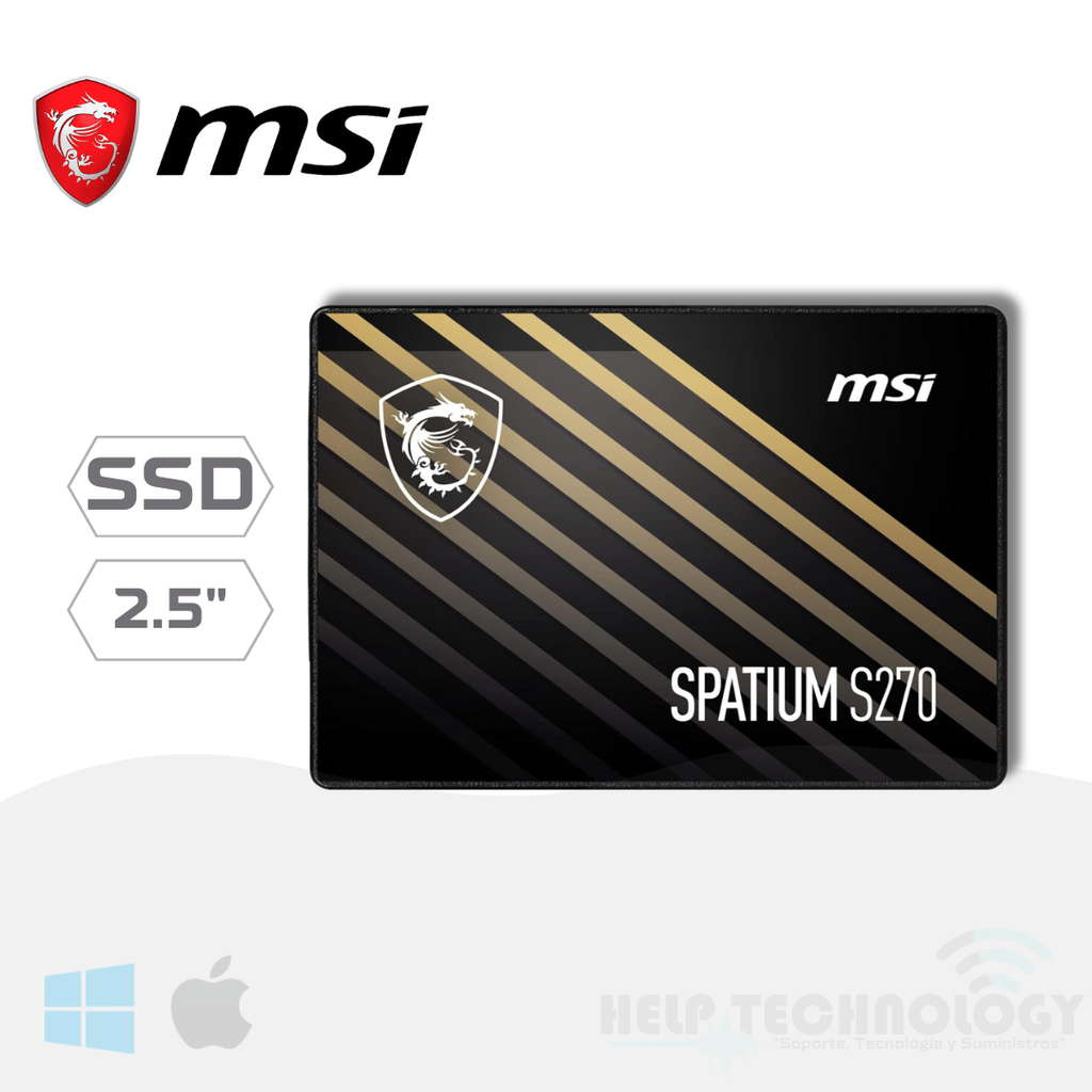 Disco Sólido SSD 2.5 SATA 240GB MSI Spatium S270 500 MB/s