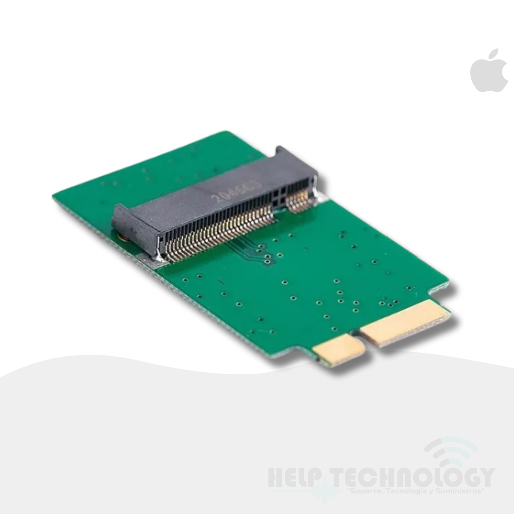 Tarjeta adaptadora convertidora SSD M.2 NGFF (SATA) a interfaz Apple de 12+6 pines para MacBook Air modelos 2010 y 2011 (A1369 / A1370)