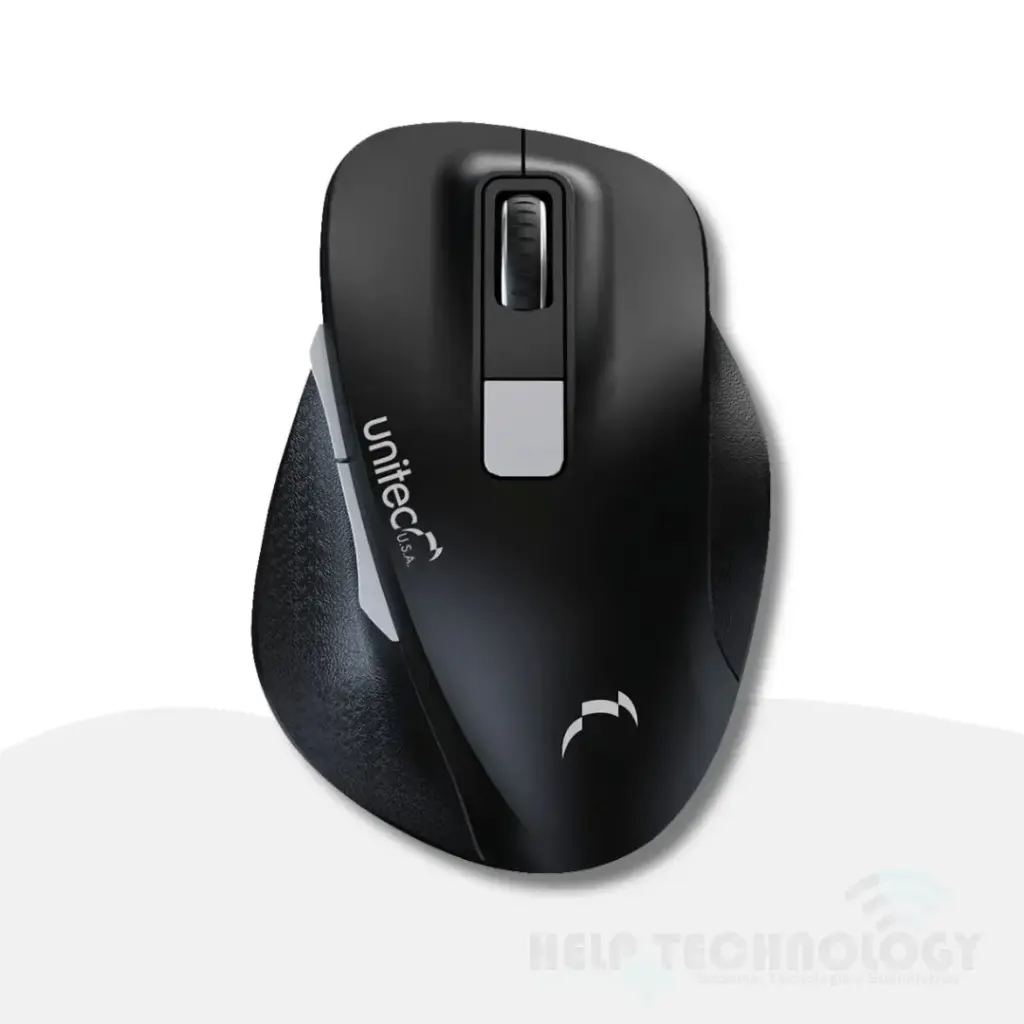 Mouse Inalámbrico Unitec W102 Óptico 1200 DPI Negro