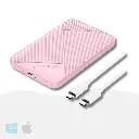 Caja Para Disco SATA 2.5" a USB 3.0 con UASP GiGimundo Rosado