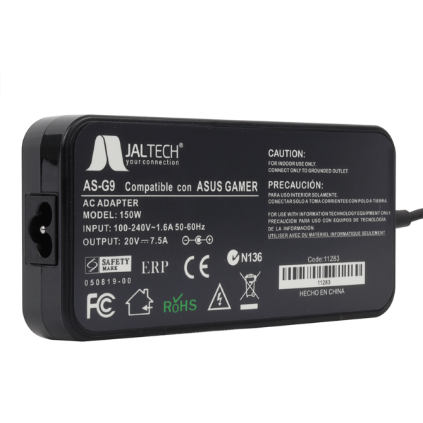 Cargador para Portátil Asus 20V 7.5A 150W Punta Aguja Gamer