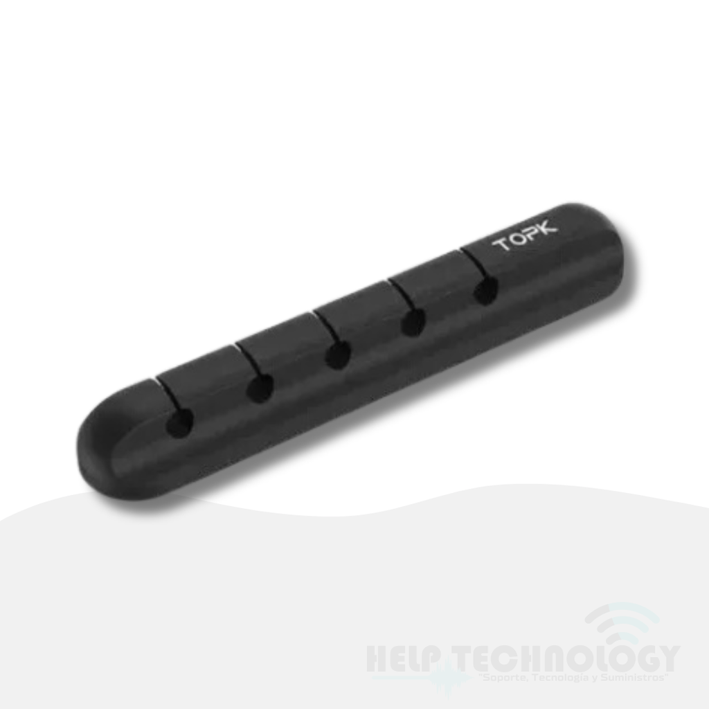 Organizador Topk De Cables Silicona Adhesivo