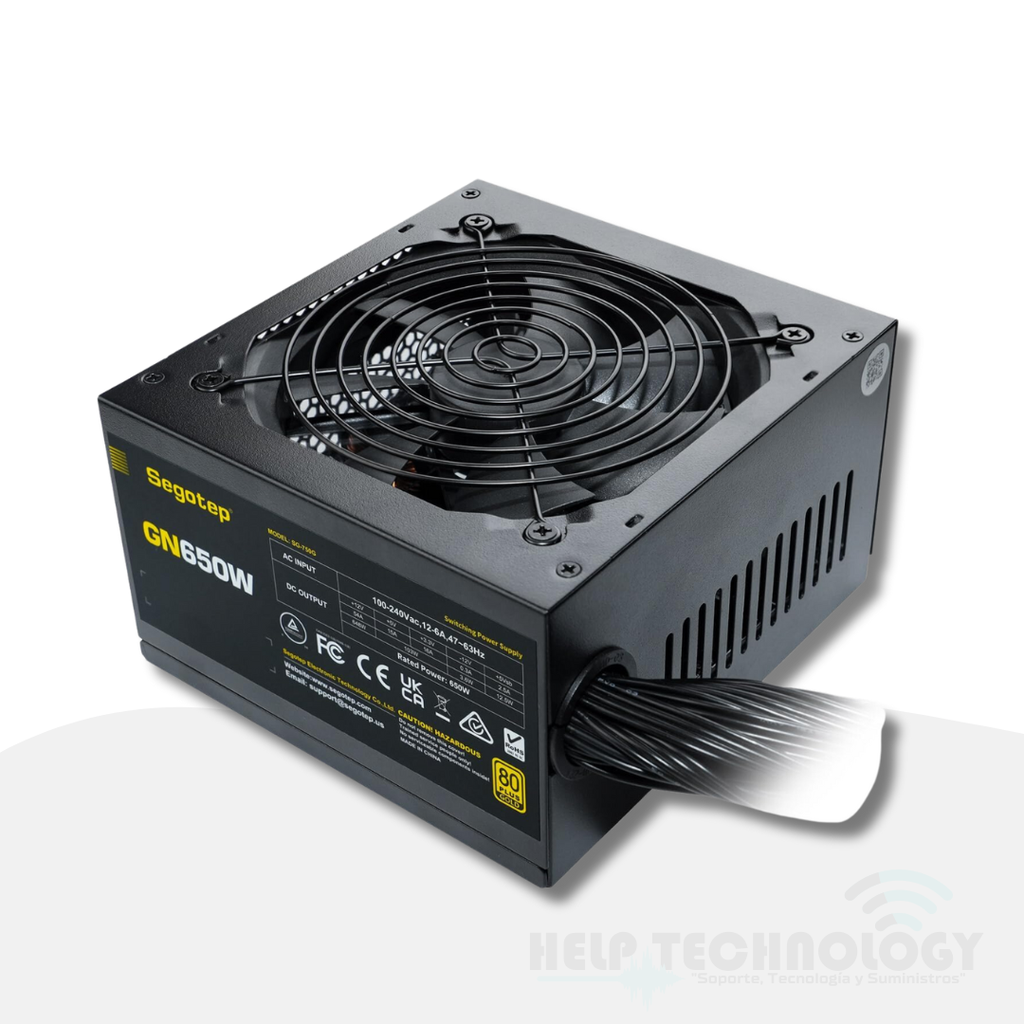 Fuente De Poder Segotep Atx 650 W 80 Plus Gold