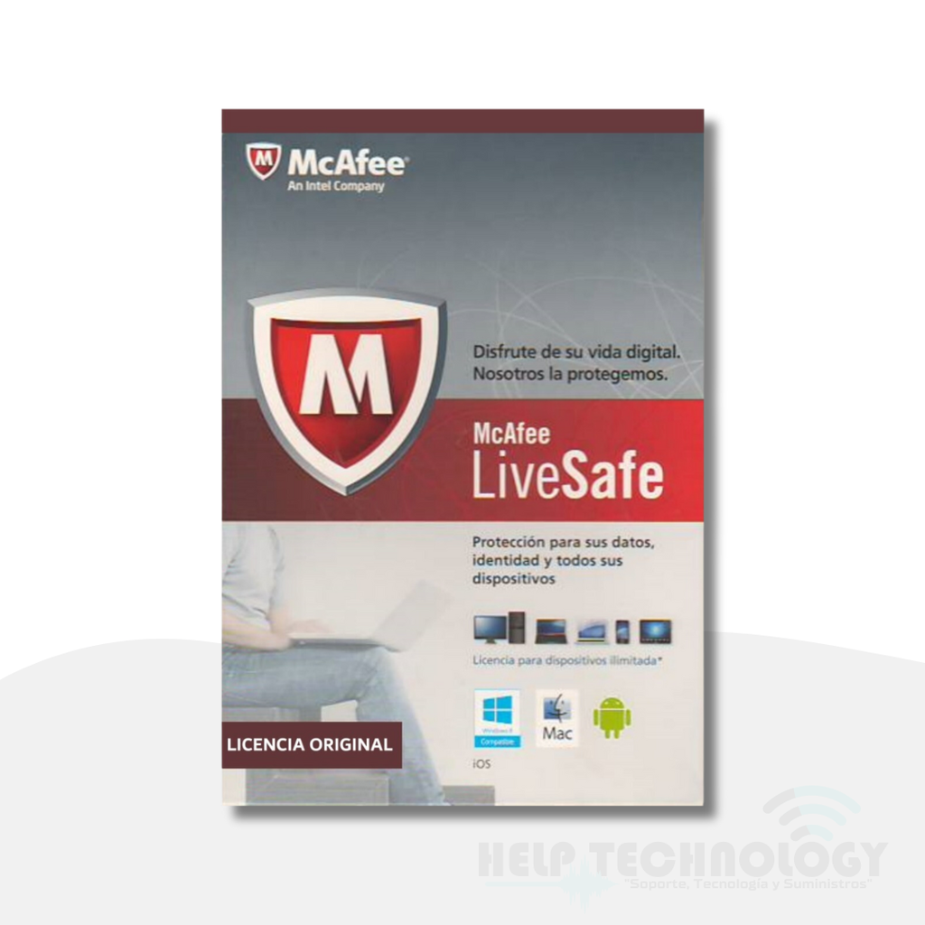 Licencia Antivirus McAfee LiveSafe Multidispositivos (1 Año)