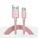 Cable USB A USB-C 2Mt Rosado