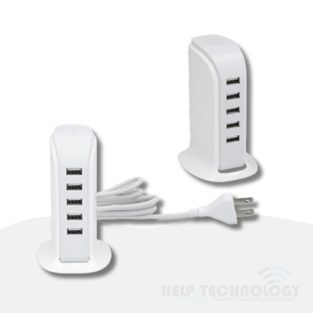 Cargador Para 5 Puertos USB