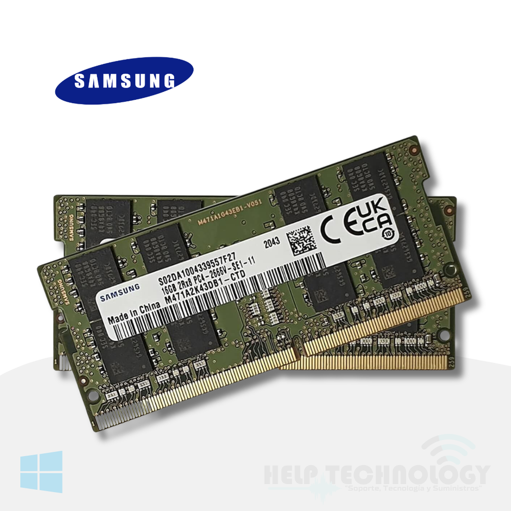 Memoria RAM Portatil DDR4 4GB Samsung 2666MHz