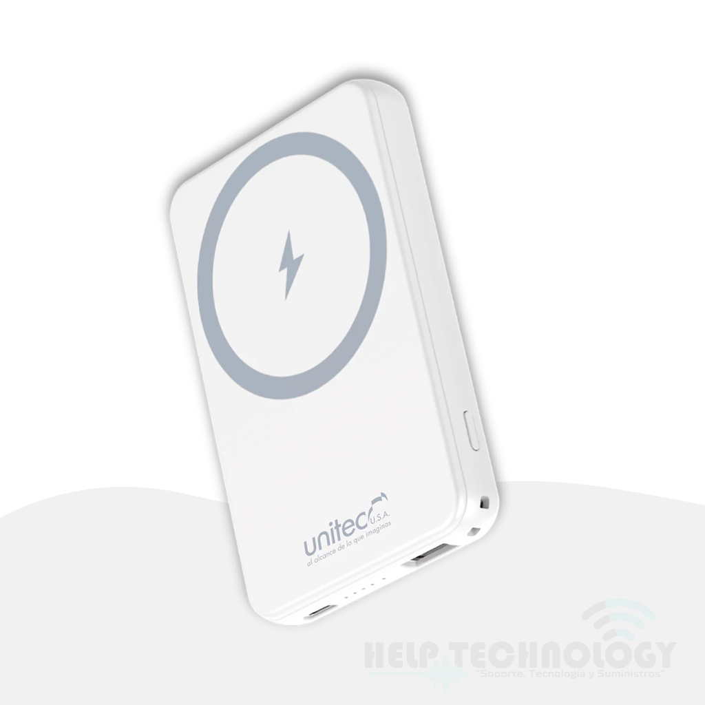 Power Bank Unitec 5.000 Mah Blanca