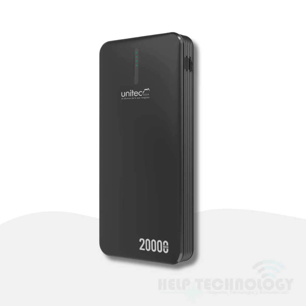 Power Bank Unitec 20.000 Mah Negra