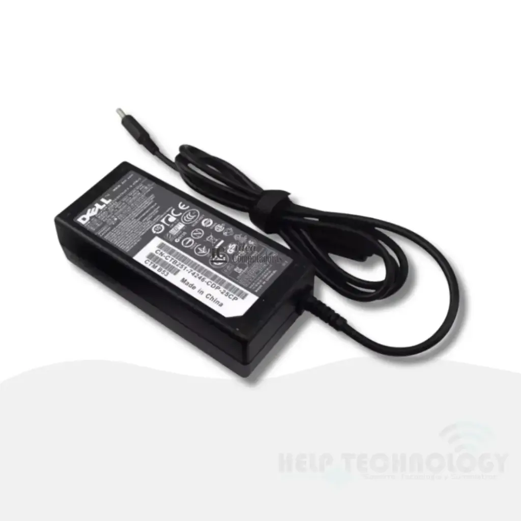 Cargador para Portátil Dell 19.5V 3.34A 65W Aguja Pequeña