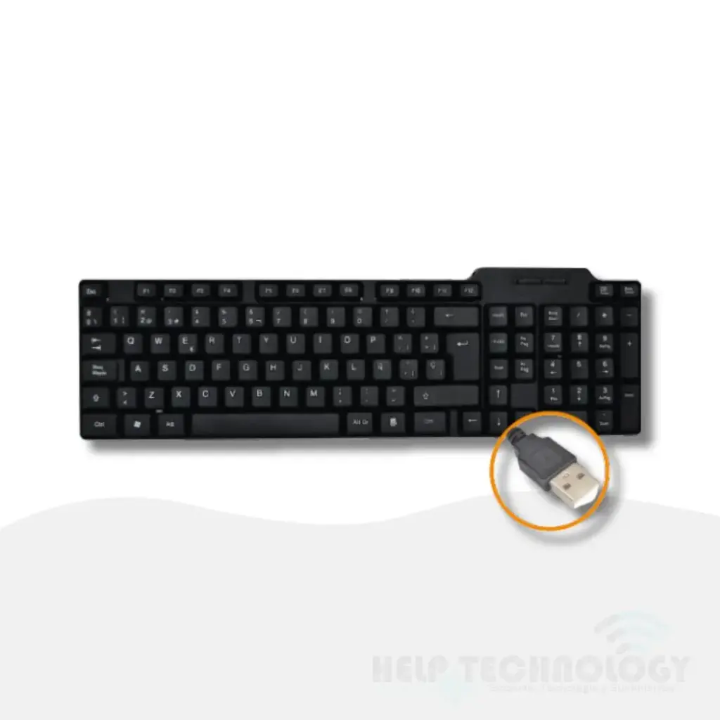 Teclado USB Jaltech Basik BSK087 Negro