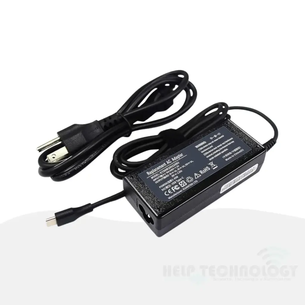Cargador Para Portatil Usb-C (Tipo C) 5V - 20V 2.25A - 45 W
