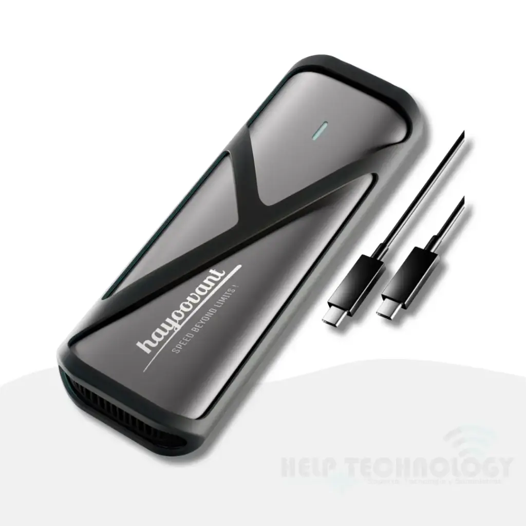 Caja Para Disco M.2 Nvme a USB-3.0 & USB-C Hayoovant