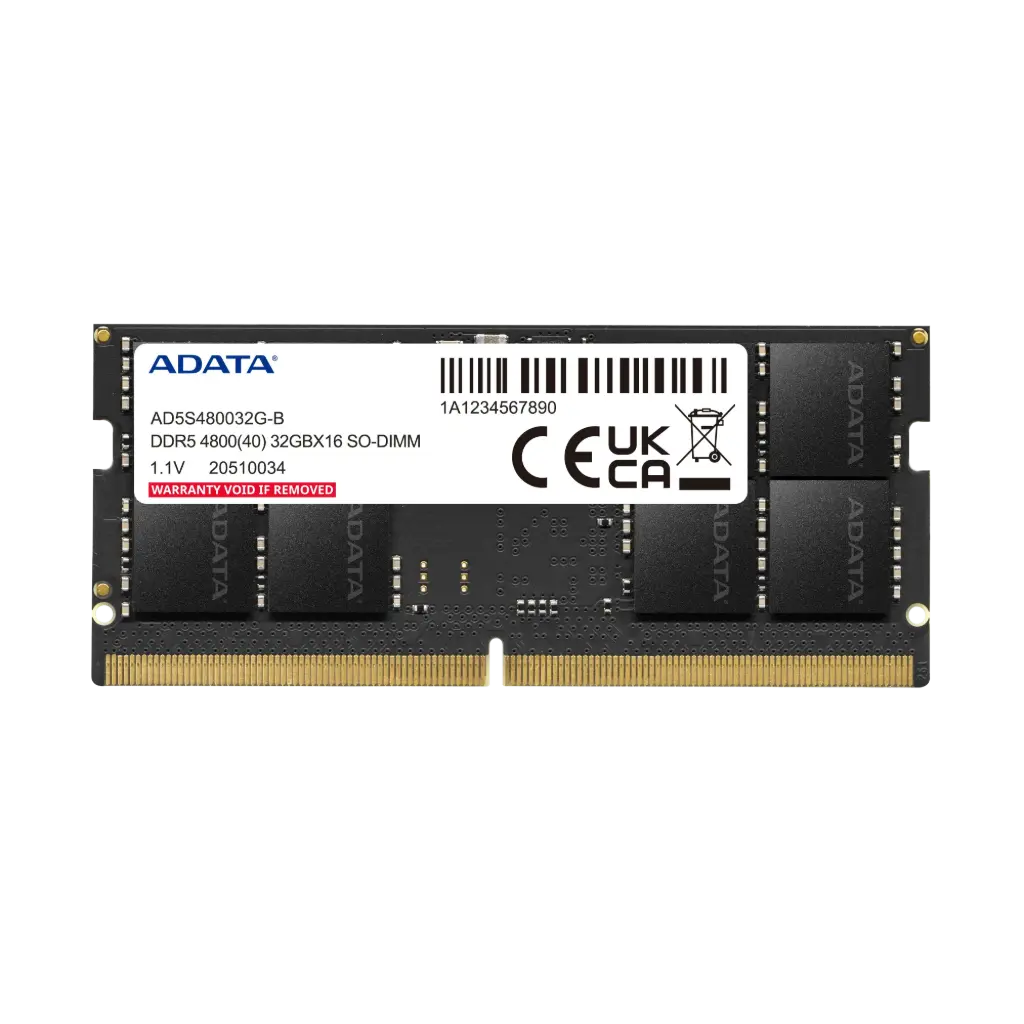 Memoria RAM Portátil DDR5 32GB ADATA 4800Mhz 