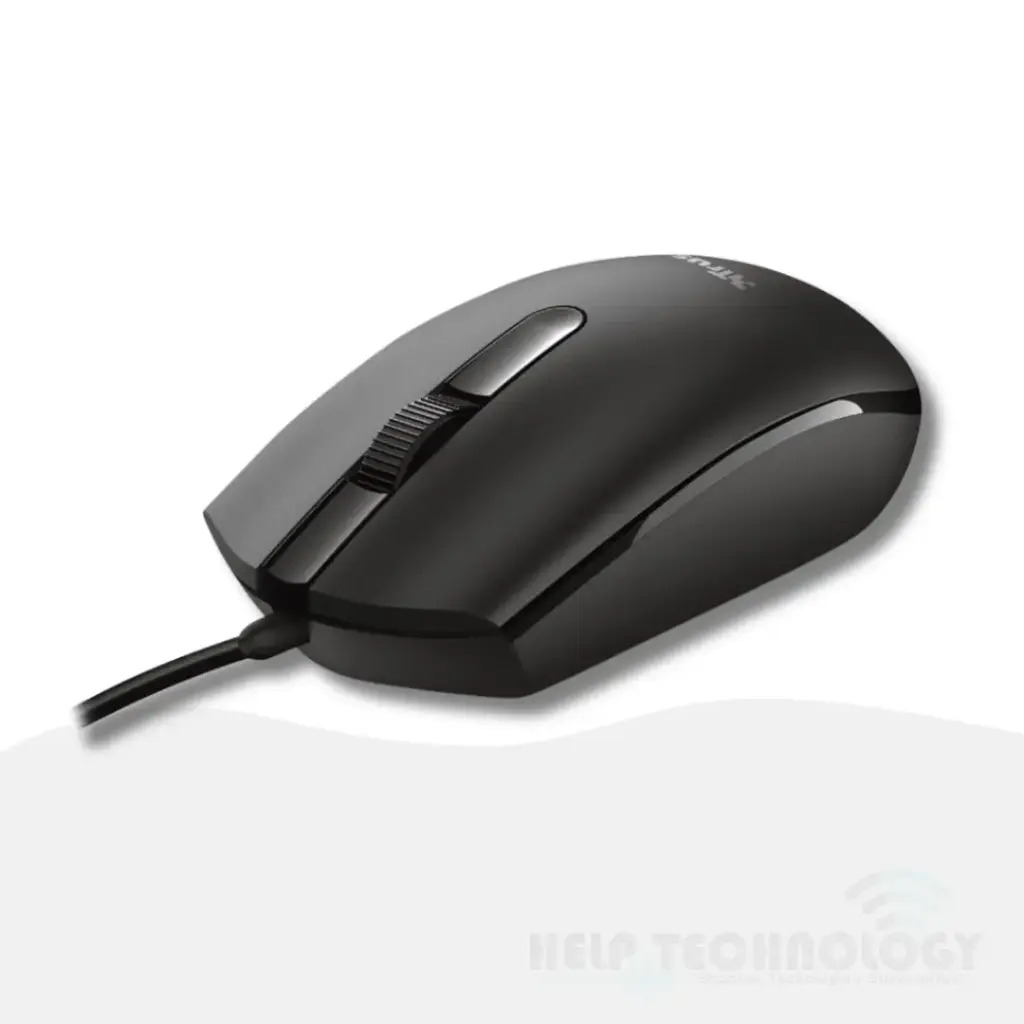 Mouse USB Trust Basi Óptico 1200 DPI Negro