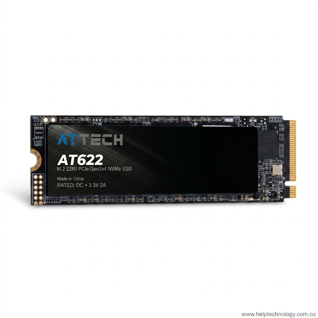 Unidad M.2 512GB Attech NVMe PCIe 3.0 AT622