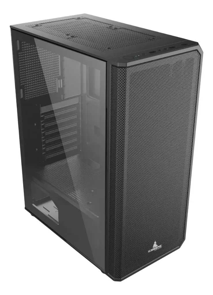 Chasis Gamer Iceberg Flow E Negro 4 ventiladores ARGB