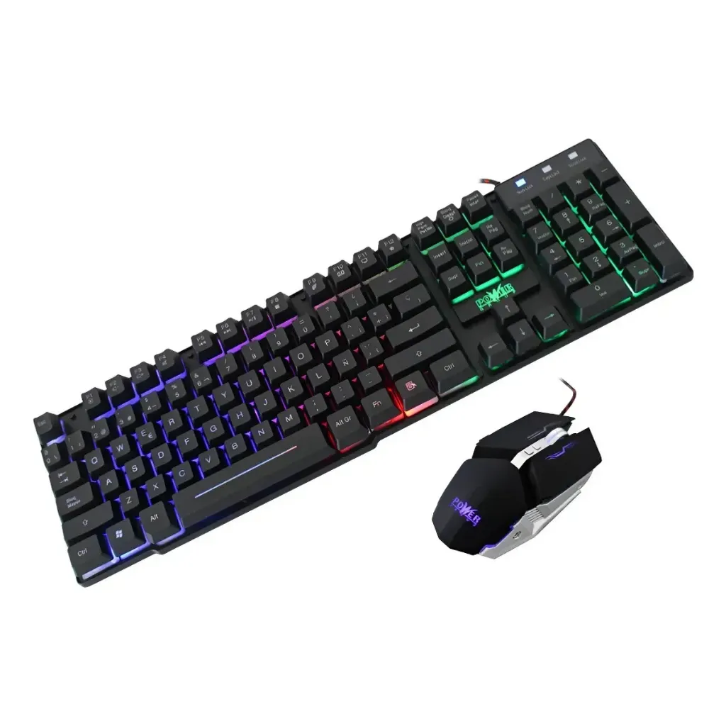 Combo Teclado Mouse USB Gamer PWG GC-801 2x1 RGB