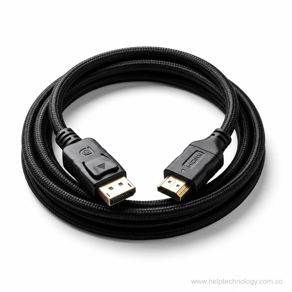 Cable DisplayPort a HDMI 1.4v 1.8 Metros Negro