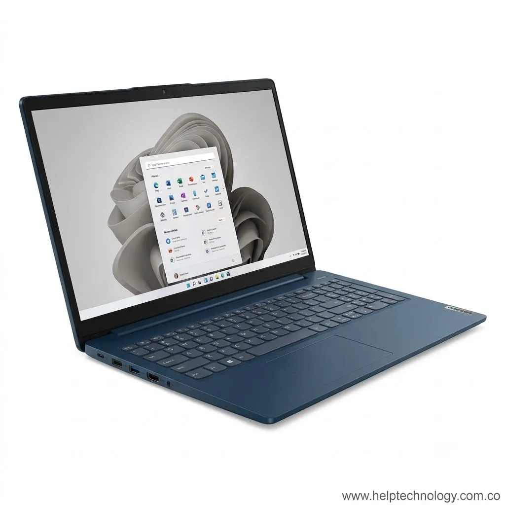 Portátil Lenovo IdeaPad 1 15AMN7 AMD Ryzen 5 7520U 8GB RAM DDR5 256GB SSD 15.6" FHD Windows 11.