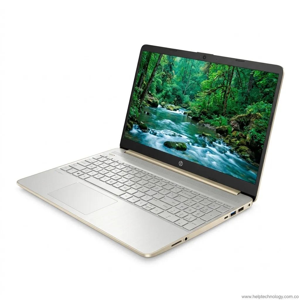 Portátil HP 15-fd0354la Core 5 8GB DDR5 512GB SSD 15.6" FHD Plata y Dorado