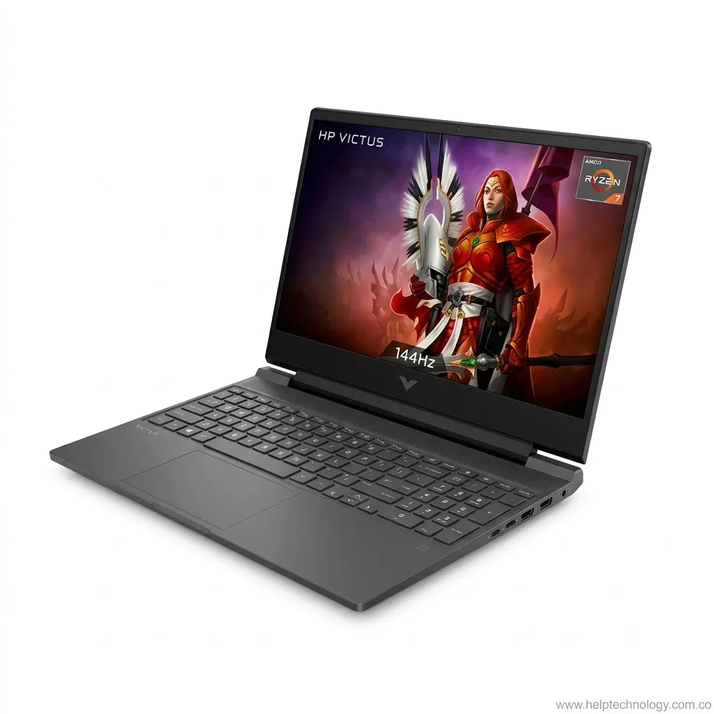 Portátil HP Victus 15-FB3019LA AMD Ryzen 7 7445HS 8GB DDR5 512GB SSD NVIDIA RTX 3050 6GB 15.6" FHD 144HZ