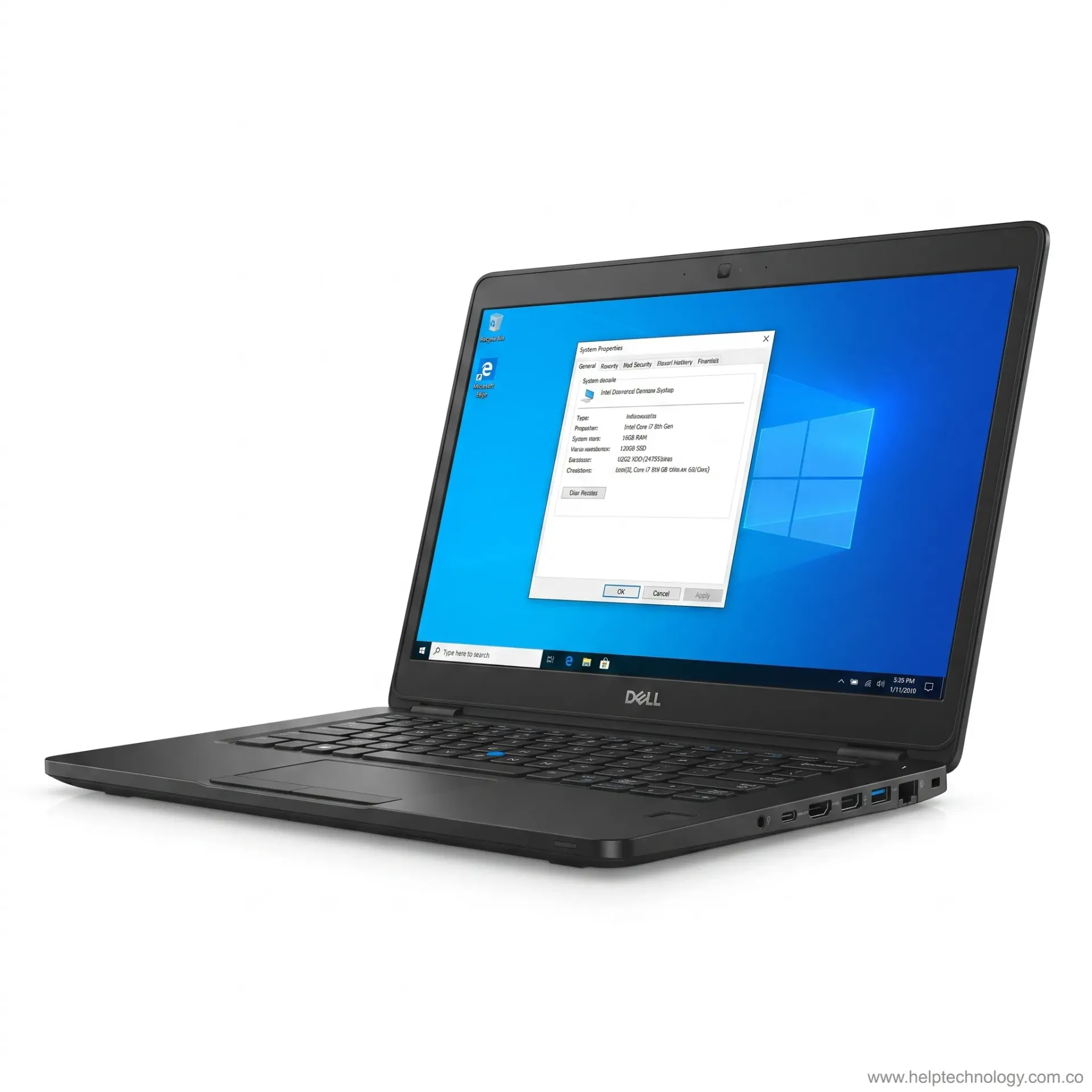Portátil Dell Latitude 5490 Core i7 8va Gen 16GB 128GB SSD 14" Negro