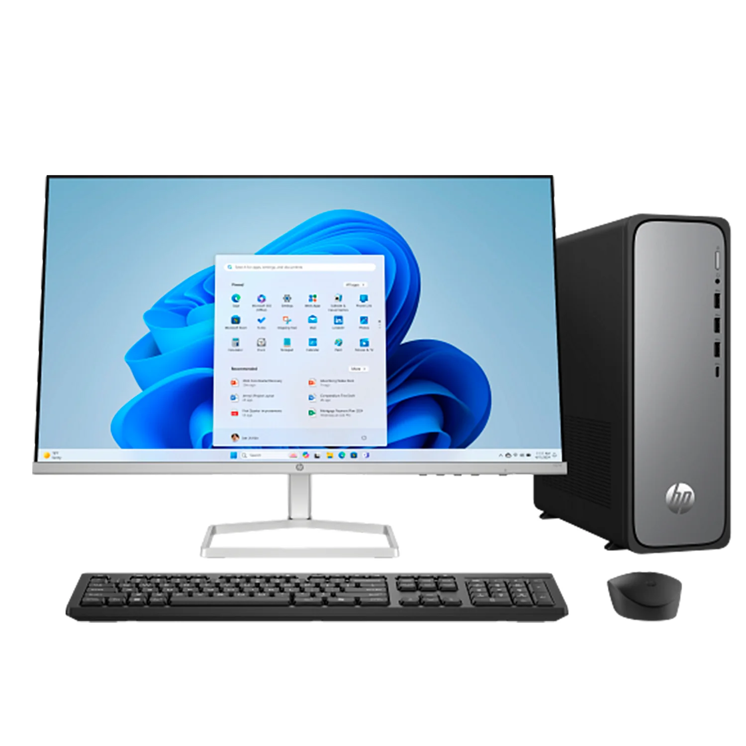 HP OmniDesk Slim S03-0050LA Intel Core i5 14400 512GB SSD 8GB DDR5 Monitor 23.8 Pulgadas FHD.