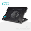 Base Refrigerante Reclinable 1 Ventilador Con Soporte Celular