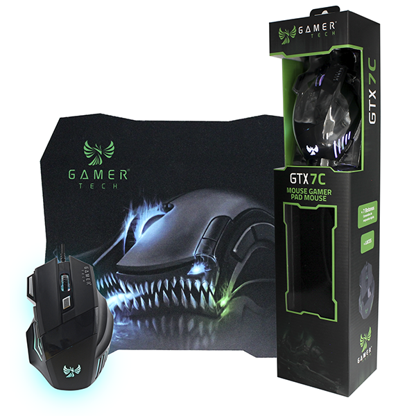 Combo Jaltech Mouse Pad Gamer Tech