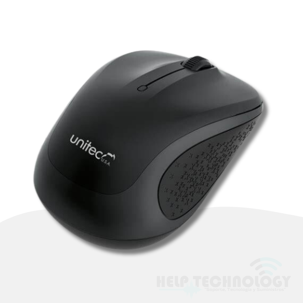 Mouse Unitec W018 Inalambrico Negro
