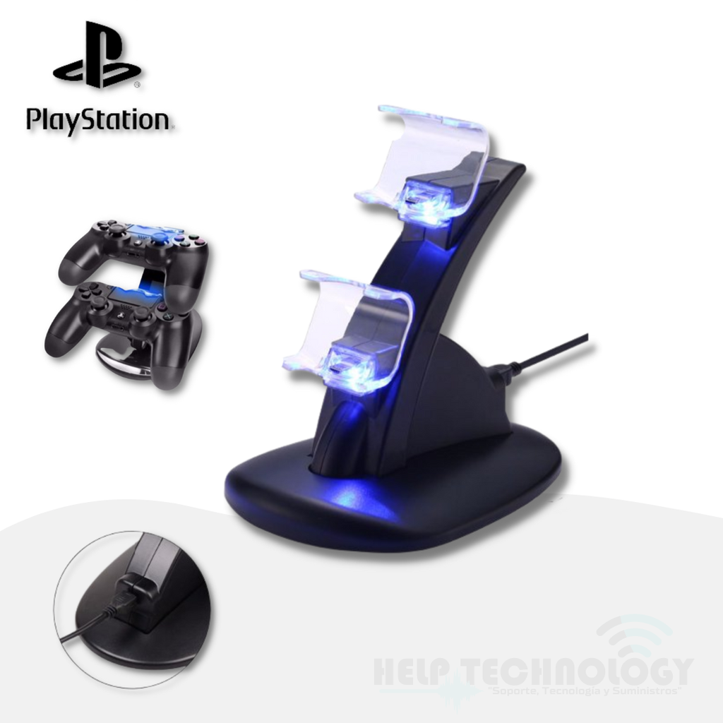 Cargador Para Control Ps4 Doble