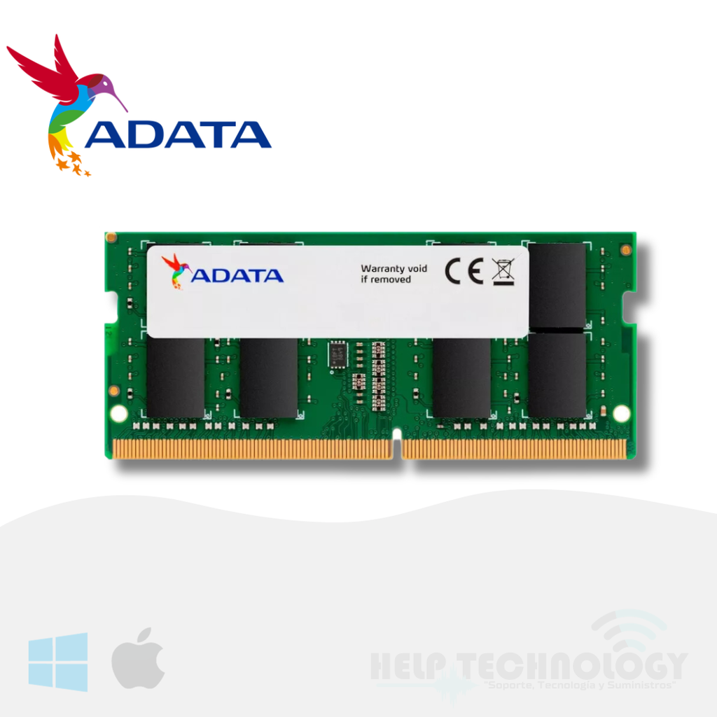 Memoria RAM Portatil DDR4 4GB ADATA 2666MHz