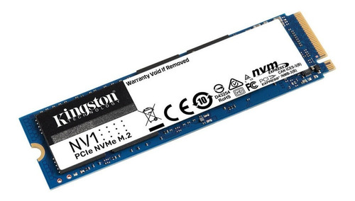 Unidad M.2 250GB Kingston NVMe PCIe 3.0 Nv1 2100 M/S 