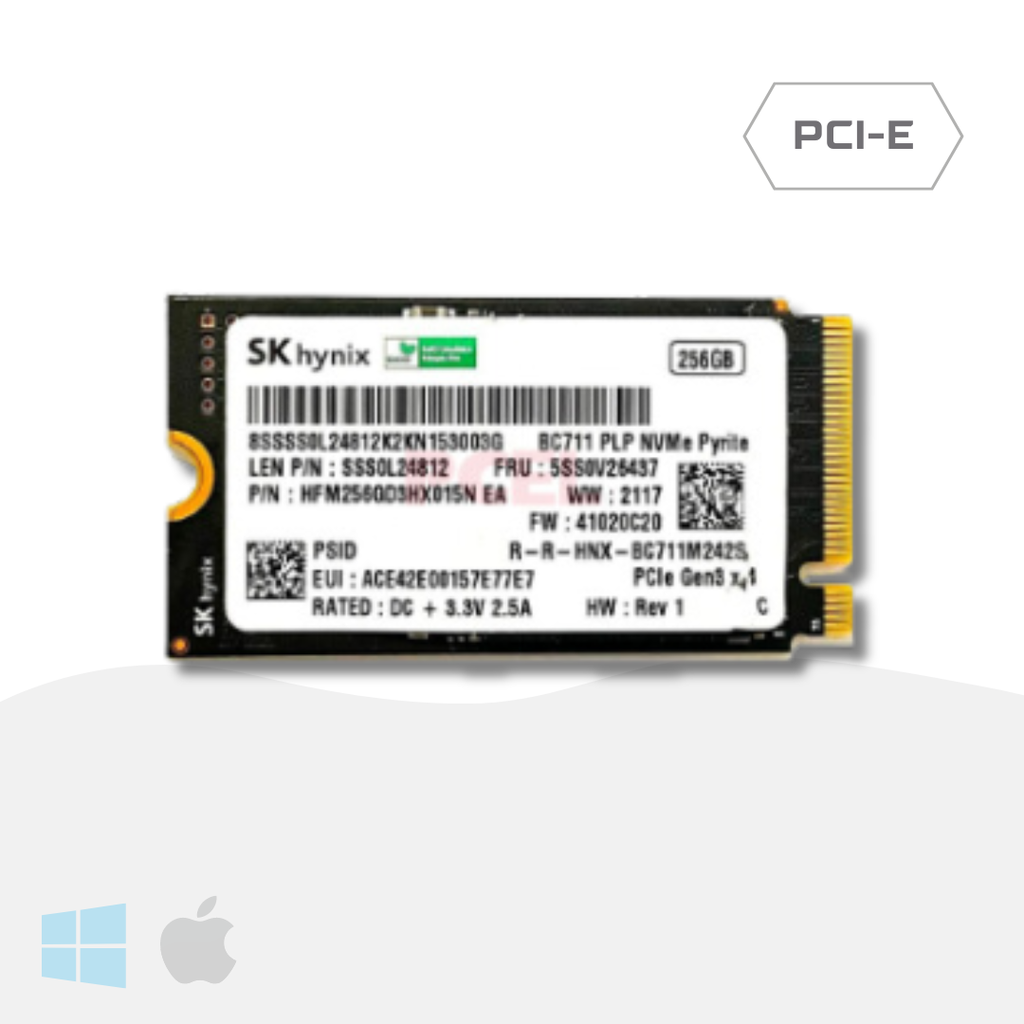 Unidad M.2 256 GB Hynix NVMe PCI 3.0 2242 
