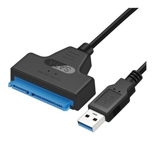 [1684] Convertidor USB 3.0 a SATA para Disco 2.5" Negro