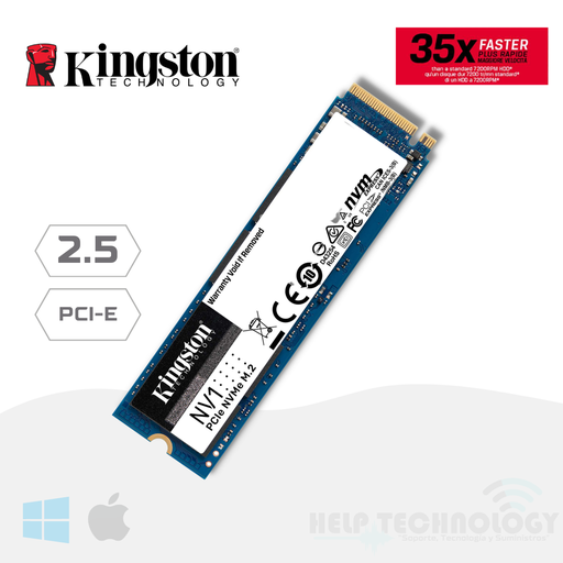 [1735] Unidad M.2 250GB Kingston NVMe PCIe 4.0 3000 Mb/S