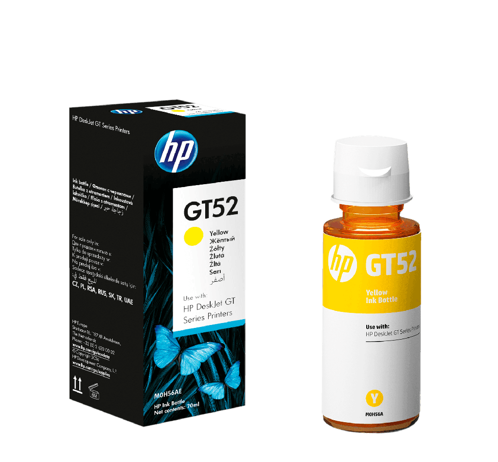 [1745] Tinta Para Hp Gt52 Amarilla
