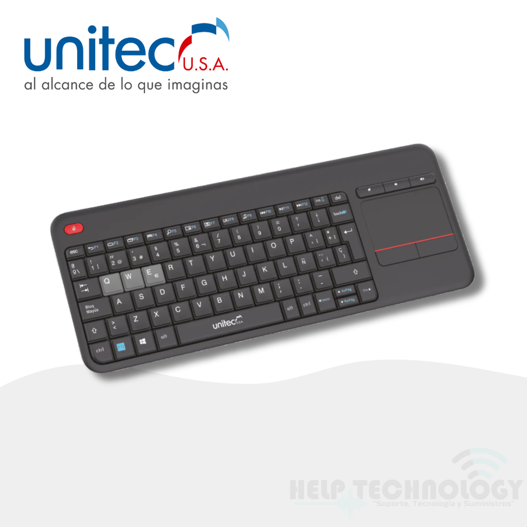 Combo Teclado Mouse Unitec Wifi-bluetooth W001