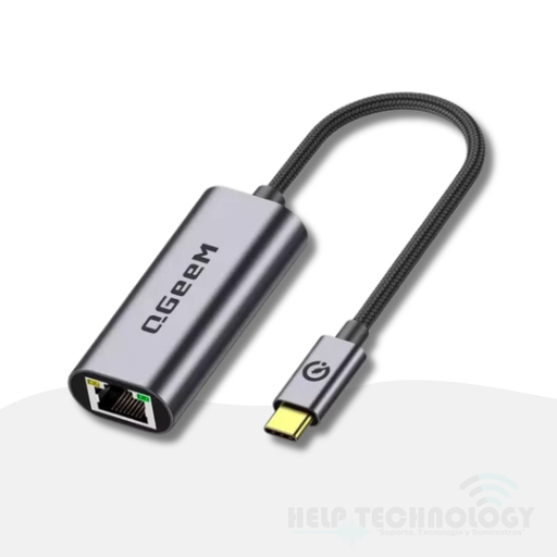 Adaptador QGeeM Usb Tipo C A Ethernet Gigabit Rj45