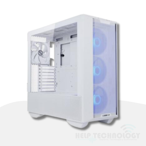 Chasis Gamer Blanco Segotep Synrad 3 Ventiladores Azules